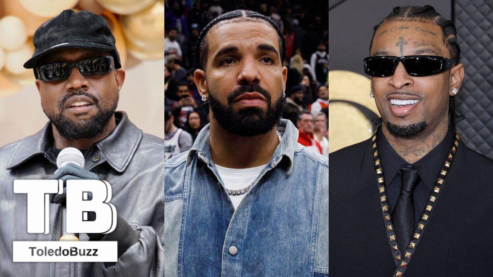 Ye Kanye West, Drake, 21 Savage